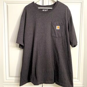 NWOT Carhartt Men’s Size XL Loose Fit Charcoal Short Sleeve Shirt Pocket